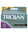 Trojan Ultra Thin Condoms - Box of 12